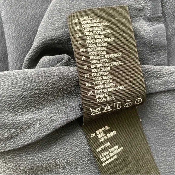 & Other Stories silk blouse, size 4, blue grey, 100% silk - Picture 10 of 10